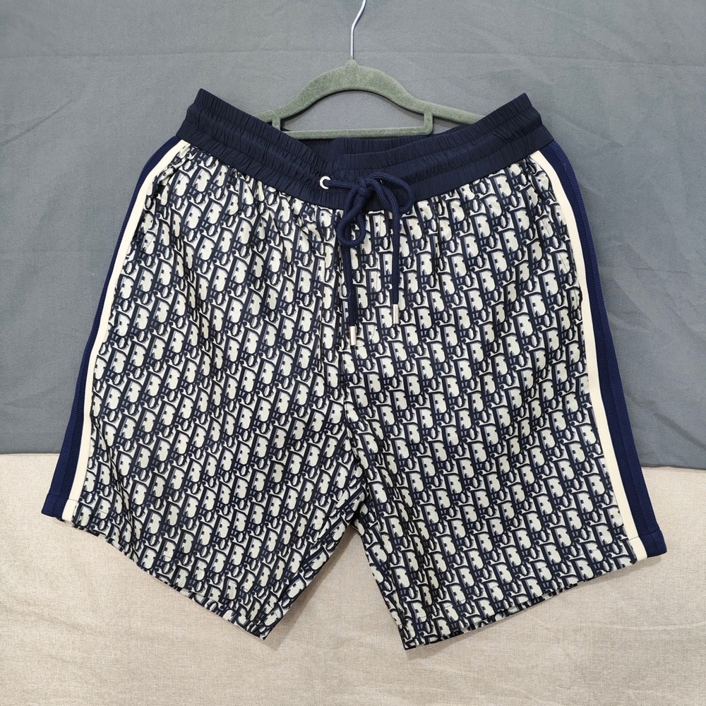Dior Men’s Navy and White Monogram Sport Shorts